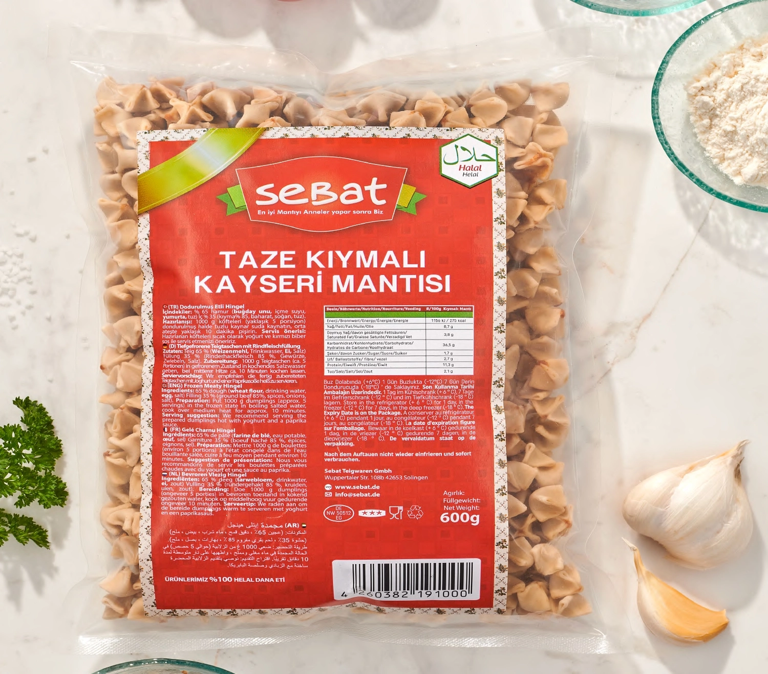 Sebat - Teigwaren GmbH - Mantı (tortellini benzeri)