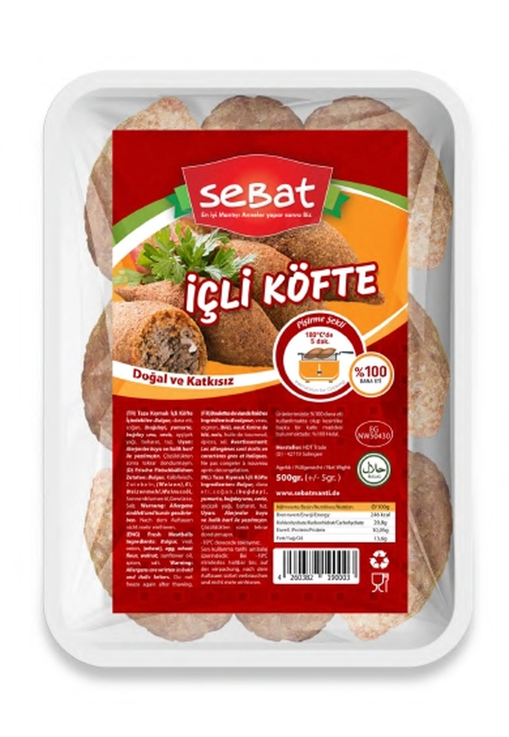 Sebat - Teigwaren GmbH - İçli bulgur köftesi