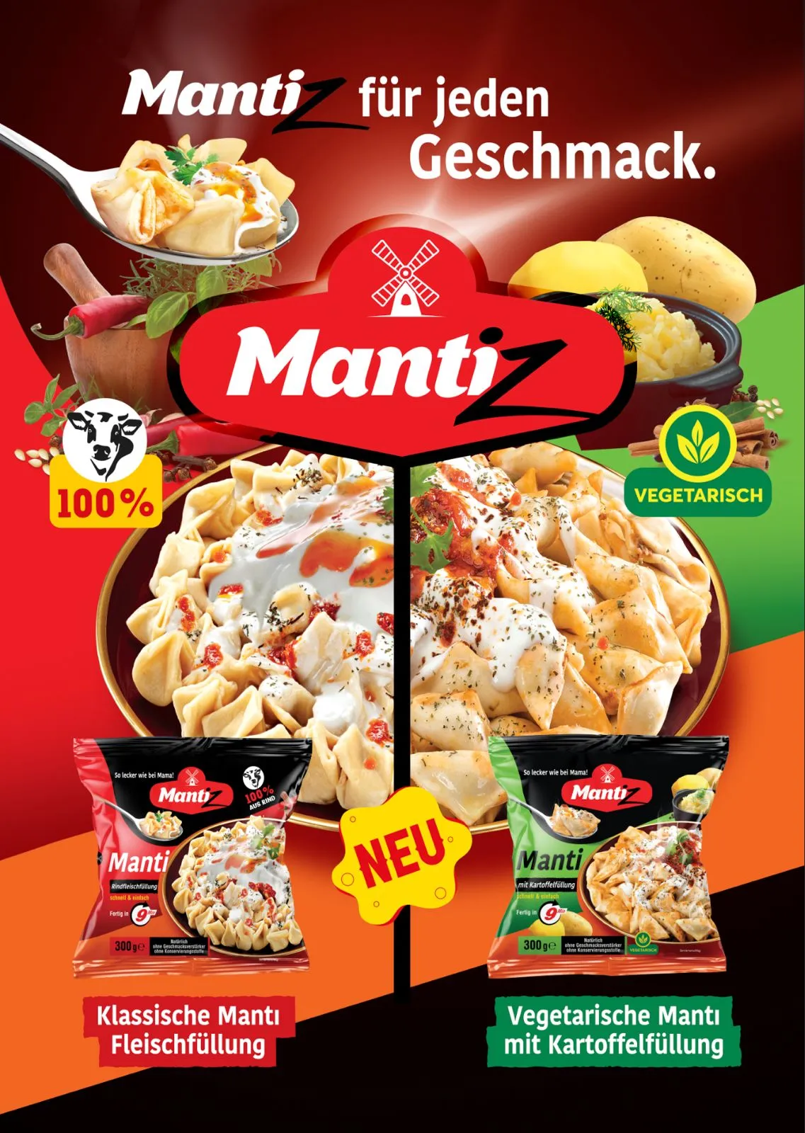 mantiz - Teigwaren GmbH - Nudelpakete